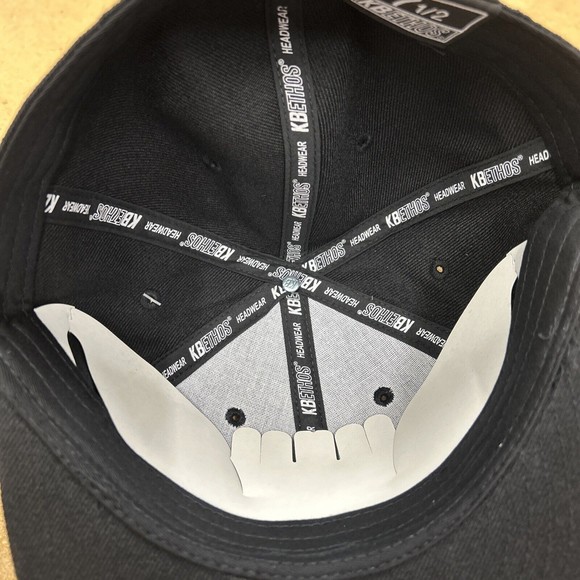 NEW KB Ethos Hat Cap Size 7 1/2 Fitted Black Adult Lot of 6 Blanks - Picture 3 of 6
